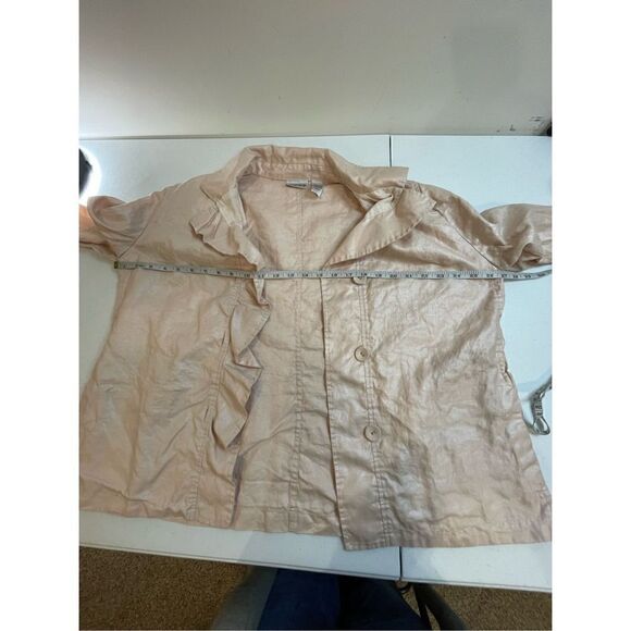 Chicos women’s bundle lot pink blush jacket and tank Chicos size 3 or large - Picture 6 of 10